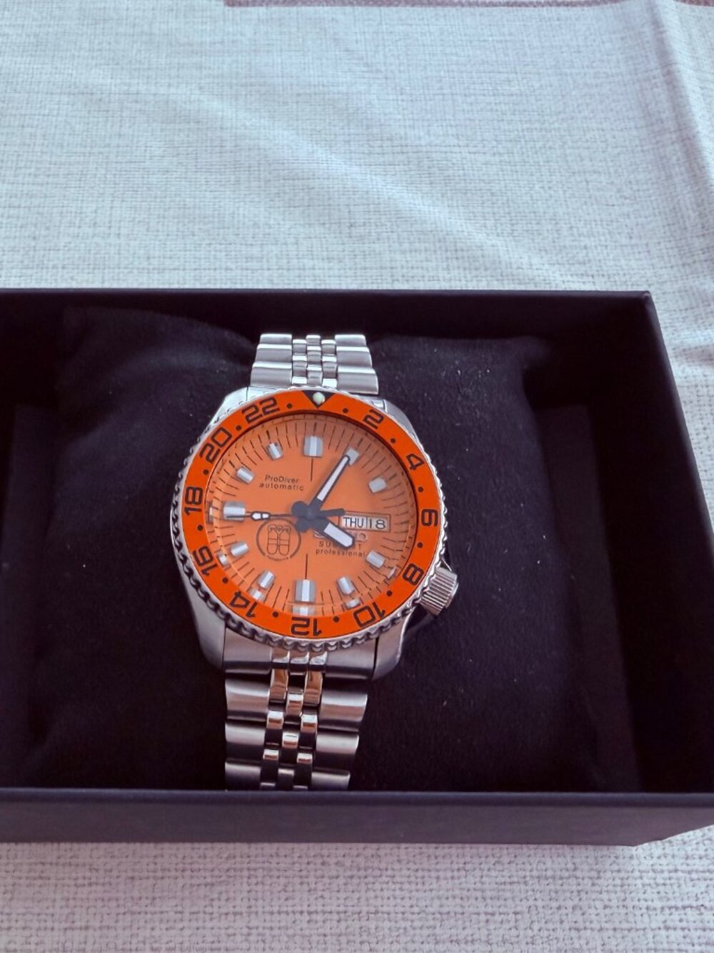 SEIKO DIVERS 7002-700J ORANGE PROFESSIONAL DIAL AUTOMATIC MENS WATCH - Picture 9 of 11
